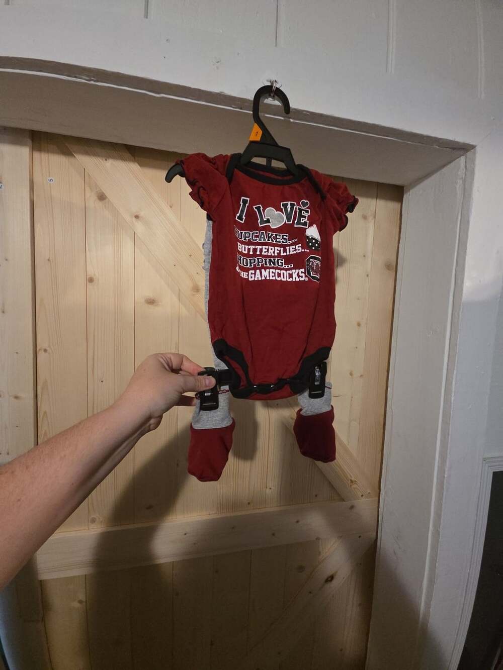 NCAA South Carolina Gamecocks Bodysuit Set Size 0-3M